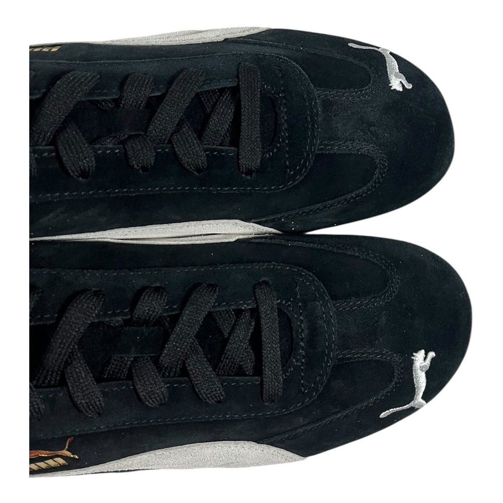 Puma Speedcat Black Suede Men's Athletic Shoes Gold Lettering Size 10 New - Picture 9 of 15